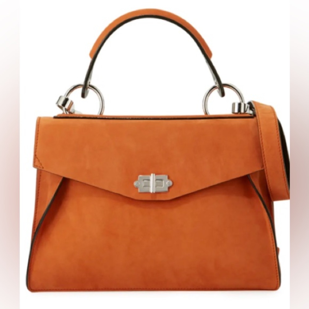 Hava Medium Nubuck Top-Handle Satchel Bag